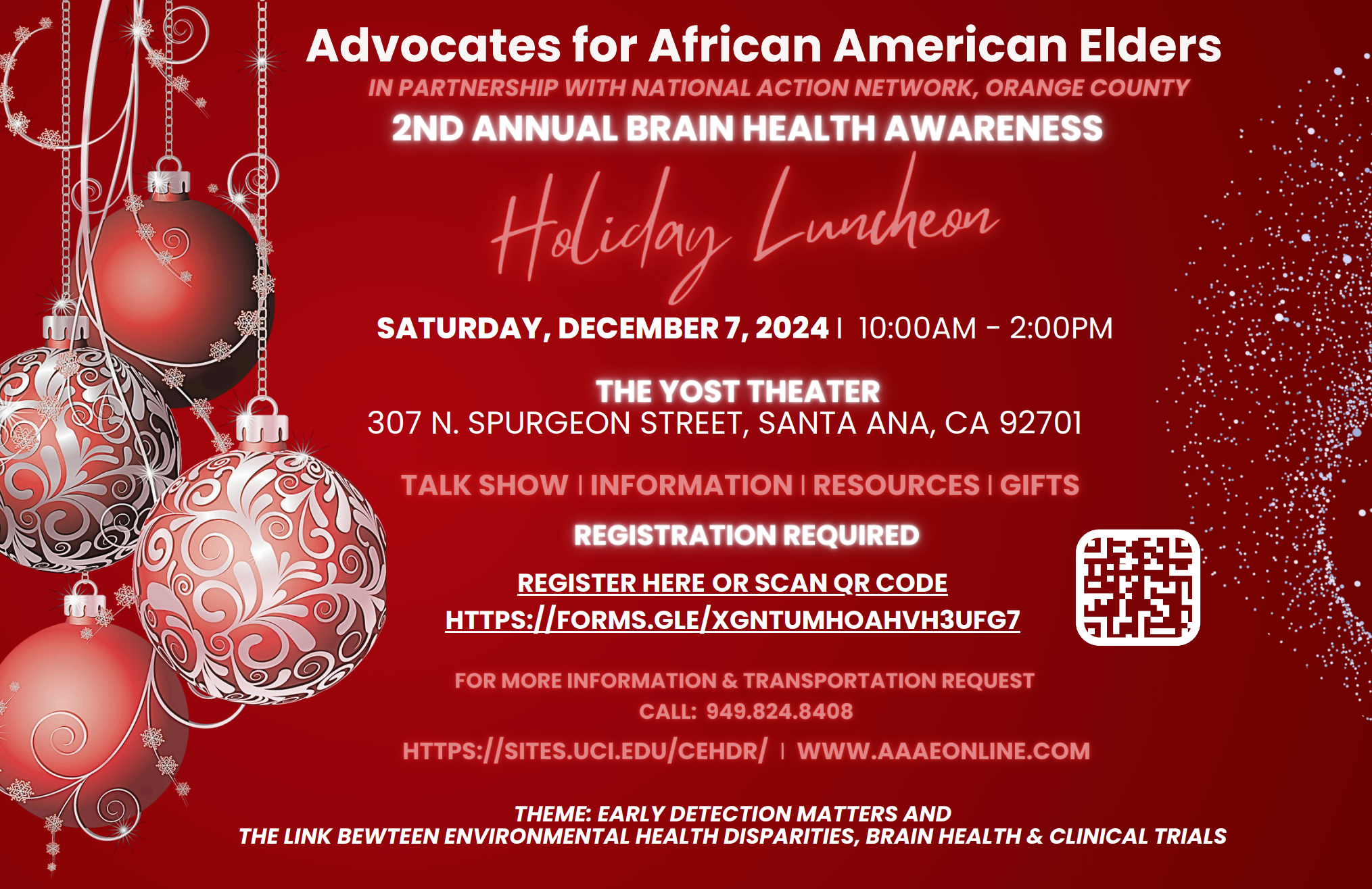 AAAE Annual Brain Health Awareness Holiday Luncheon